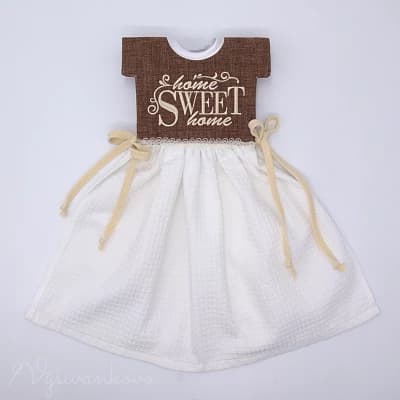 Vyšívaný uteráčik do kuchyne - Sweet home 3