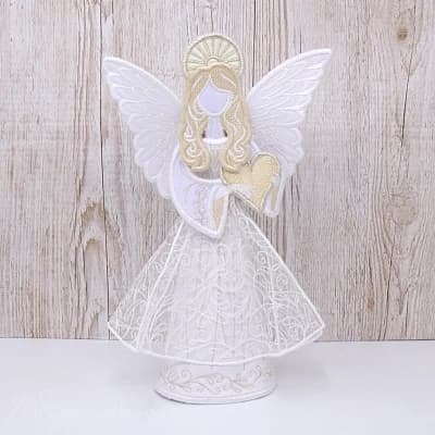Vyšívaný 3D anjelik, 29 cm